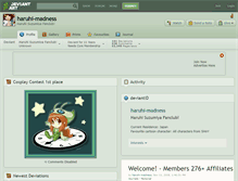 Tablet Screenshot of haruhi-madness.deviantart.com