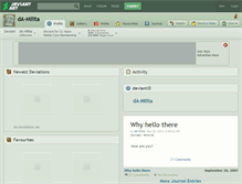Tablet Screenshot of da-milita.deviantart.com