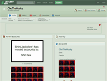 Tablet Screenshot of chothehusky.deviantart.com