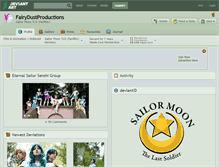 Tablet Screenshot of fairydustproductions.deviantart.com