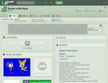 Tablet Screenshot of daxter-with-pants.deviantart.com