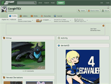 Tablet Screenshot of cowgirltex.deviantart.com