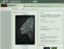 Tablet Screenshot of darkdraws.deviantart.com