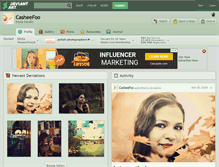 Tablet Screenshot of casheefoo.deviantart.com