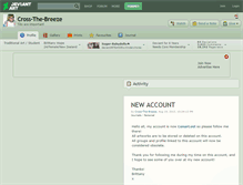 Tablet Screenshot of cross-the-breeze.deviantart.com