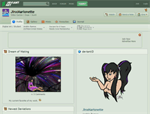 Tablet Screenshot of jinxmarionette.deviantart.com