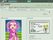 Tablet Screenshot of cmjcutiepie.deviantart.com