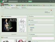 Tablet Screenshot of dajedra.deviantart.com