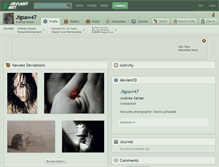 Tablet Screenshot of jigsaw47.deviantart.com