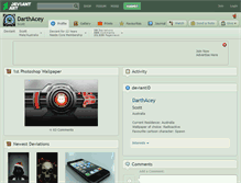 Tablet Screenshot of darthacey.deviantart.com