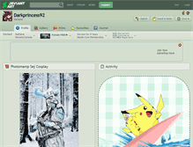 Tablet Screenshot of darkprincess92.deviantart.com