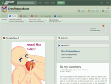 Tablet Screenshot of choutsubasabases.deviantart.com