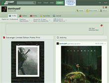 Tablet Screenshot of dominuself.deviantart.com