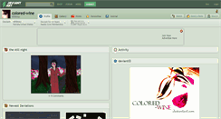 Desktop Screenshot of colored-wine.deviantart.com