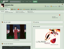 Tablet Screenshot of colored-wine.deviantart.com