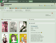 Tablet Screenshot of christopherk.deviantart.com