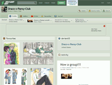 Tablet Screenshot of draco-x-pansy-club.deviantart.com