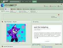 Tablet Screenshot of princessgiggles123.deviantart.com