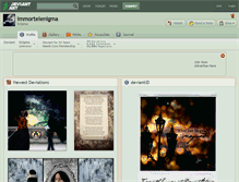 Tablet Screenshot of immortelenigma.deviantart.com