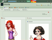 Tablet Screenshot of helyna-may.deviantart.com