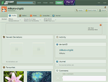 Tablet Screenshot of mikuru-cryplz.deviantart.com