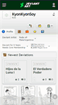 Mobile Screenshot of kyonkyonsoy.deviantart.com