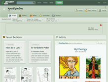 Tablet Screenshot of kyonkyonsoy.deviantart.com