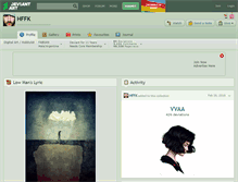 Tablet Screenshot of hffk.deviantart.com