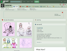 Tablet Screenshot of comiccat.deviantart.com