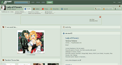 Desktop Screenshot of lady-of-flowers.deviantart.com