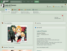Tablet Screenshot of lady-of-flowers.deviantart.com