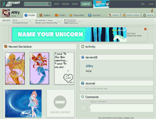 Tablet Screenshot of ahiry.deviantart.com