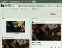 Tablet Screenshot of grobelski.deviantart.com