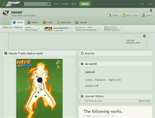 Tablet Screenshot of neexel.deviantart.com