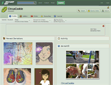 Tablet Screenshot of circuscookie.deviantart.com