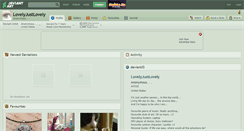 Desktop Screenshot of lovelyjustlovely.deviantart.com