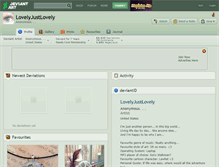 Tablet Screenshot of lovelyjustlovely.deviantart.com