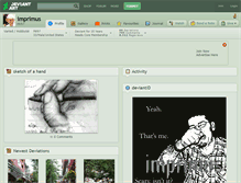 Tablet Screenshot of imprimus.deviantart.com