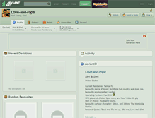 Tablet Screenshot of love-and-rope.deviantart.com
