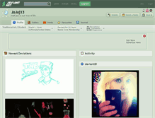 Tablet Screenshot of jojoj13.deviantart.com