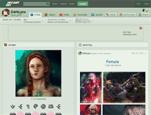 Tablet Screenshot of d4rklynx.deviantart.com