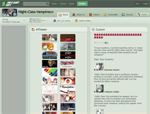 Tablet Screenshot of night-class-vampires.deviantart.com