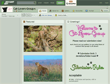 Tablet Screenshot of cat-lovers-group.deviantart.com