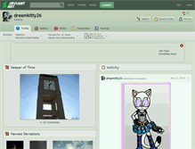 Tablet Screenshot of dreamkitty26.deviantart.com