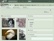 Tablet Screenshot of luba4ko.deviantart.com