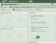 Tablet Screenshot of masamunerevolution.deviantart.com