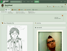 Tablet Screenshot of boomhead.deviantart.com
