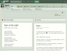Tablet Screenshot of lahere.deviantart.com