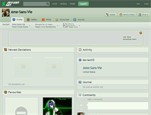 Tablet Screenshot of ame-sans-vie.deviantart.com