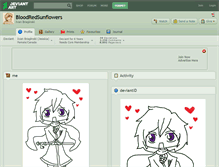 Tablet Screenshot of bloodredsunflowers.deviantart.com